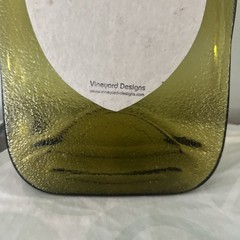 Cuvée Don Perignon 1978 Heat Flattened Green Bottle Tray Trivet Wall Art