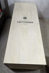 Taittinger Brut Champagne Dummy Empty Bottle Prop Mathusalem Wood Crate Very Big