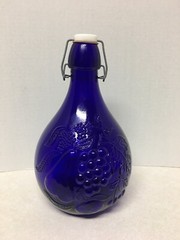 Vintage Casadis Milano LT2 Cobalt Blue « Jus De Fruits » Glass Jug-2 Liter