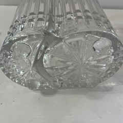 VTG WINE BOTTLE HOLDER CHILLER CRYSTAL 1980&rsquo;S