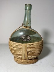 Vintage Bolla Bardolino Italy Green Glass Wine Bottle – Empty