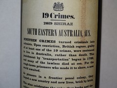19 Crimes – Australian Red Wine 750ml, Empty Bottle, 2019 Shiraz