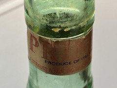 Vintage Italian SNAIL BOTTLE 3 liter Green Glass Wine 32” Tall Chanti Imports