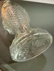 Vintage Cevin Clear Glass Fish Shaped Chianti Wine Bottle
