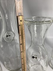 Vintage V.N.C. Wine Water Carafes Set 5 Litro 1/2 Litro 1/4 Litro Gorgeous