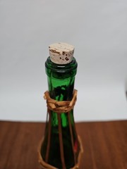 1960s 1 Pt Wicker Wrapped SANT&rsquo;GRIA of Yago Red Spanish Wine Bottle
