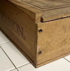 Vintage Paul Masson Since 1852 20.75” x 12.5 » WOOD WINE CRATE Winery Box