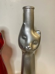 Silver 2015 Happy Cat Mosel Riesling Germany Empty Wine Bottle
