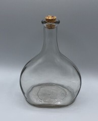 Vintage Handblown Oregon Glass Kidney Form Bottle Liquor 8.5” x 6” x 3”