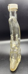 Vintage Moon & Star Glass Decanter Smiling Face Celestial Bottle Retro Barware
