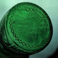 Gallo Ripple Wine Bottle 4/5 Quart Rare Green Glass 10&Prime; Vintage Design 1960&rsquo;s