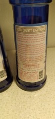 2 Lautenbach&rsquo;s Orchard Country Empty Door County Lighthouse Shaped Wine Bottle
