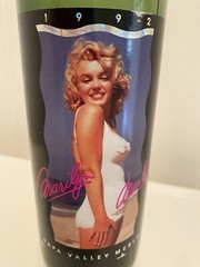 SEXY Swimsuit Marilyn Monroe 1992 Merlot Wine Bottle EMPTY Napa Valley