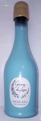 Wine Teal Empty Bottle Gemma di Luna Moscato Italian Sparkling 18.5 Oz Collectib