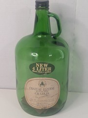 Vintage Chateau Luzerne Mountain White Chablis 4 Liter Glass Wine Jug
