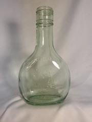 VINTAGE ALMADEN VINEYARDS PONY GREEN GLASS 2/5 PT. WINE BOTTLE LAS GATOS CA #4