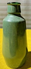 Vintage Portuguese Small Green Glass Bottle JM DA Fonseca Azeitao Portugal
