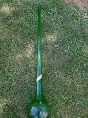 Very Old Huge GREEN MAZZONI WINE BOTTLE ITALIAN GLASS 44 INCHES TALL EUC
