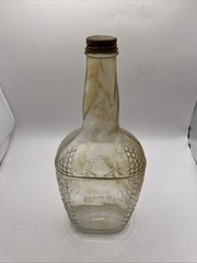 Vintage Bardenheier’s Embossed Clear Glass Bottle 4/5 Quart