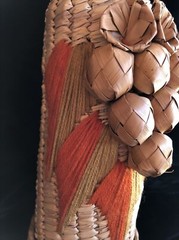 Wicker Rattan Straw Wine Bottle Carrier Holder Decorative Design Vintage Mid-mod