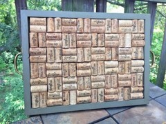 Algoma Wisconsin VON STIEHL Winery Corks Wine Cork Serving Tray Party Pool 13/18