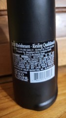 2020 Rheinhessen Riesling “Happy Cat” Black Figural Glass Empty Bottle With Cork