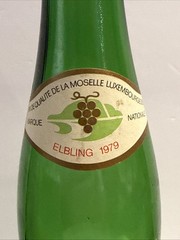 Vtg. Moselle Luxembourgeoise Elbling Wine Caves De Wellestein 1979 Bottle & Cork