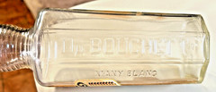 ANTQIUE ORIGINAL “ MANY BLANC “ ROCK- RYE PAPER LABEL LIQUOR EMPTY BOTTLE !!