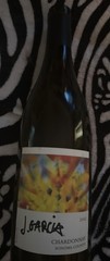 Jerry Garcia Empty Wine Bottle No Cork Artwork 2002 Clos Du Bois Chardonnay