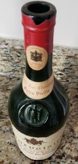 1950&rsquo;s Vintage Courvouiser French Cognac empty bottle France Liquor