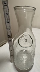 Vintage Paul Masson Norman Kosarin Wine Decanter Carafe Etched Glass Since 1852
