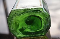 Vintage TAYLOR Dry Sherry Wine Bottle Dark Green Hammondsport NY New York