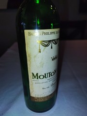1977 MOUTON-CADET BORDEAUX BARON PHILIPPE ROTHSCHILD Empty Display Bottle Prop