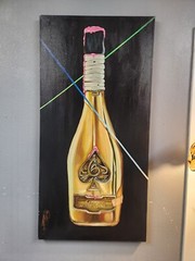 24&Prime;x48&Prime; Oil Canvas Ace Spades Champagne Jerk Beasley / JayZ Tree Of Life Artist!