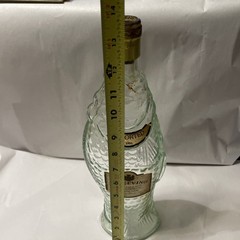 VINTAGE 13”FISH Sculptured Shaped Light Green Glass Wine Bottle Empty Pescevino