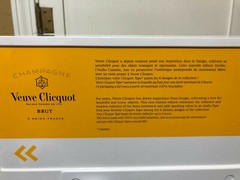 VEUVE CLICQUOT AUDIO CASSETTE TAPE CHAMPAGNE BOTTLE DISPLAY MAN CAVE DECOR NEW