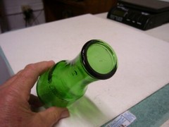 Empty M Lamont Vineyards 3A Emerald Green Wine Cruet 2/5 pint