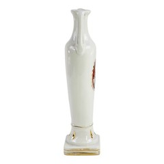 F. lli Marchi Brescia Wine Bottle Vase Hand Painted Italy Roman Urn Style 12&Prime;