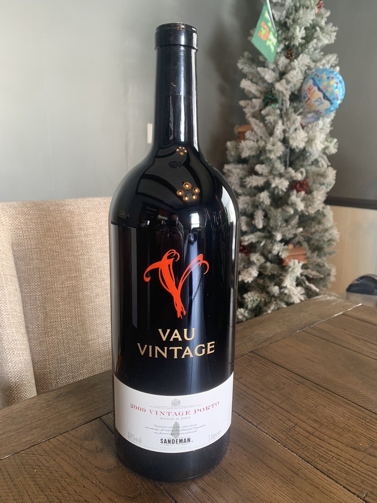 Giant EMPTY, SEALED 2000 Vau Vintage Porto Bottle Display