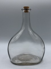 Vintage Handblown Oregon Glass Kidney Form Bottle Liquor 8.5” x 6” x 3”