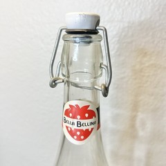 2 Empty Wine Bottles – Gemma di Luna Blue Moscato & Bella Bellina Swing Top
