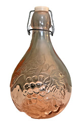 CASADIS MILANO 10&Prime;×6&Prime; JUS DE FRUIT Pink Decanter Jug 2 Liters Vintage
