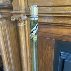 Vintage Italian Chianti 44” Tall Green Wine Bottle Women Empty