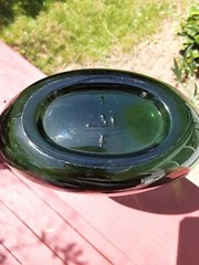 Vintage Mateus Rose Style Vintage Teal green empty Wine Bottle UNLABELED
