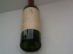Vtg 1949 Grand Vin De Chateau Latour Empty WINE BOTTLE France
