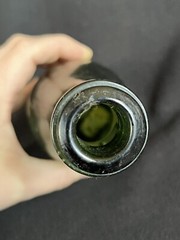 Vintage Green Wine Bottle With Cork Inside, 1900’s