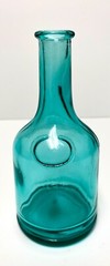 Small Aqua Green Wine Jug Shaped Decorative Bottle
