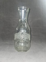Vintage Paul Masson Norman Kosarin Wine Decanter Carafe Etched Glass 1990