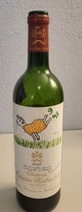 Chateau Mouton Rothschild 1999 Pauillac Bordeaux – Empty Wine Bottle Signed
