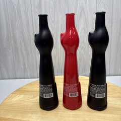 Happy Cat Wine Bottles Lot Of 3 Rheinhessen Riesling Empty